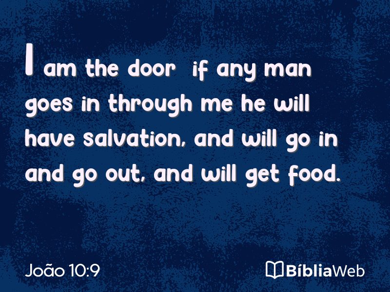 João 10:9 em imagem para compartilhar