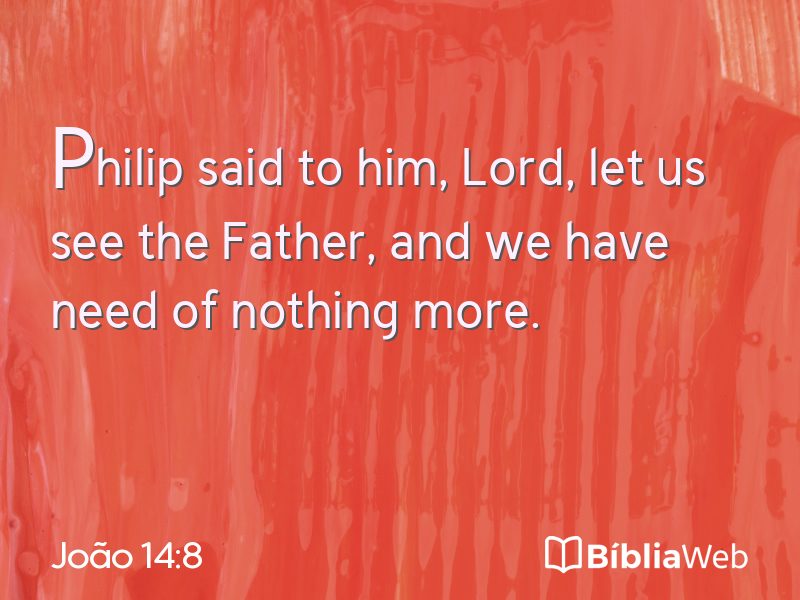 João 14:8 em imagem para compartilhar