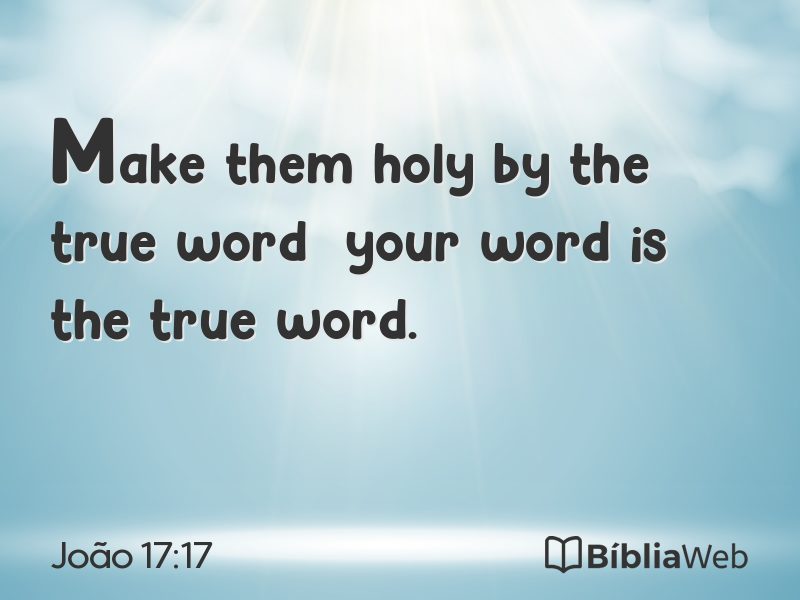 João 17:17 em imagem para compartilhar