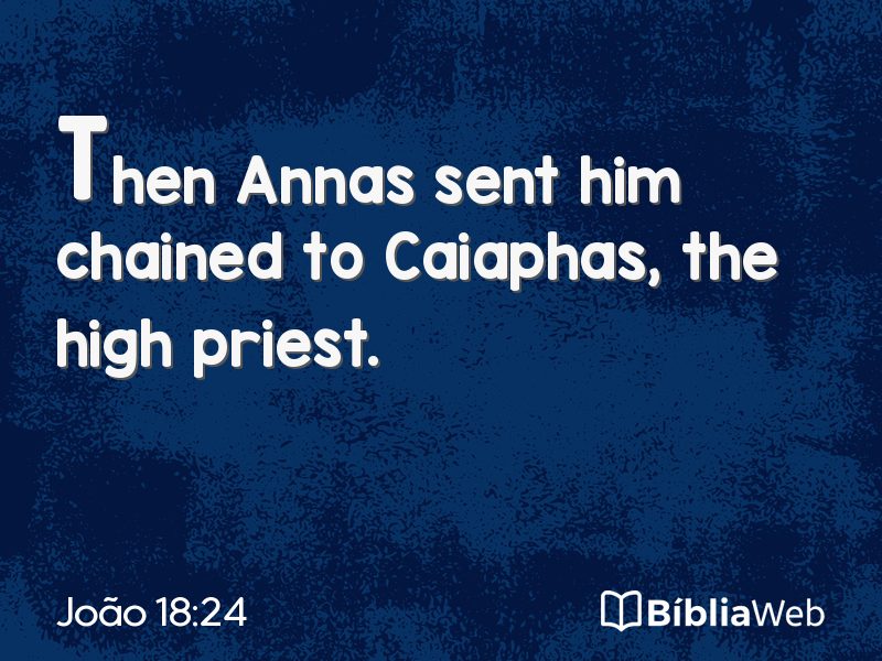 João 18:24 em imagem para compartilhar