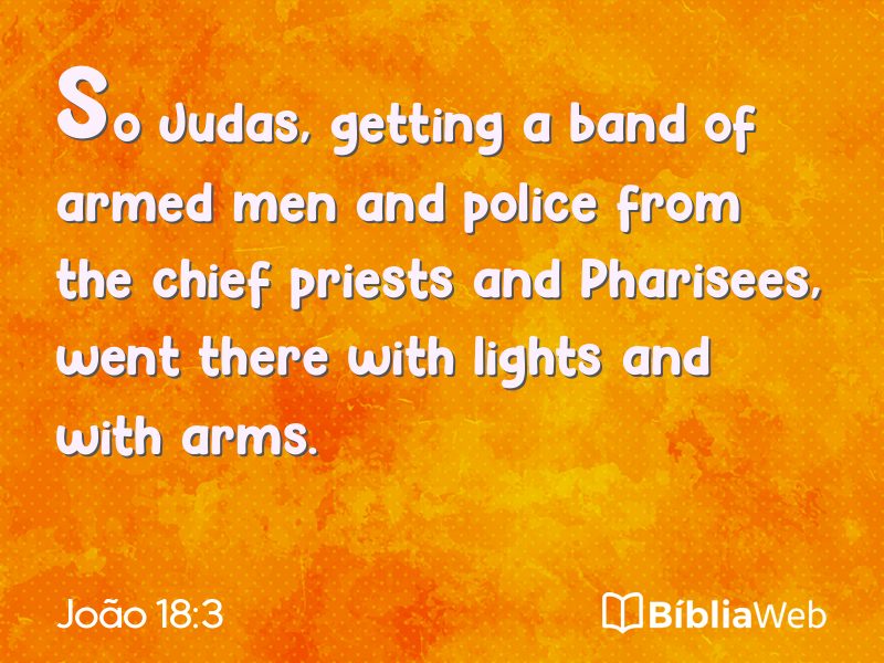 João 18:3 em imagem para compartilhar