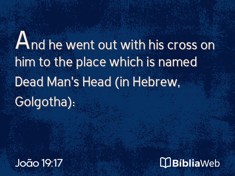 João 19:17 em imagem para compartilhar