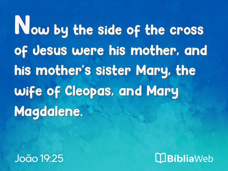João 19:25 em imagem para compartilhar