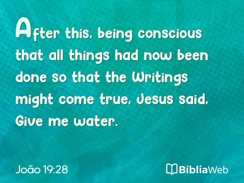 João 19:28 em imagem para compartilhar