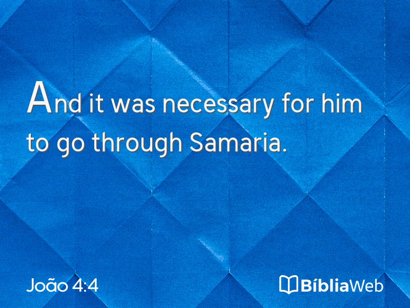 João 4:4 em imagem para compartilhar