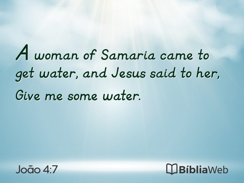 João 4:7 em imagem para compartilhar