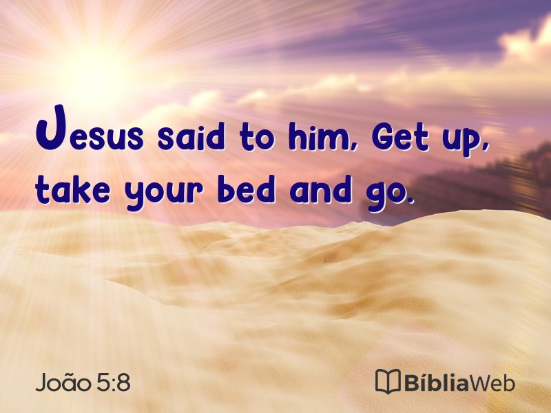 João 5:8 em imagem para compartilhar