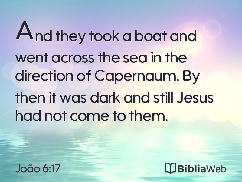 João 6:17 em imagem para compartilhar