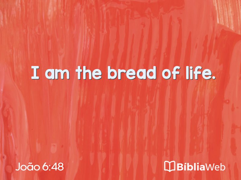 João 6:48 em imagem para compartilhar