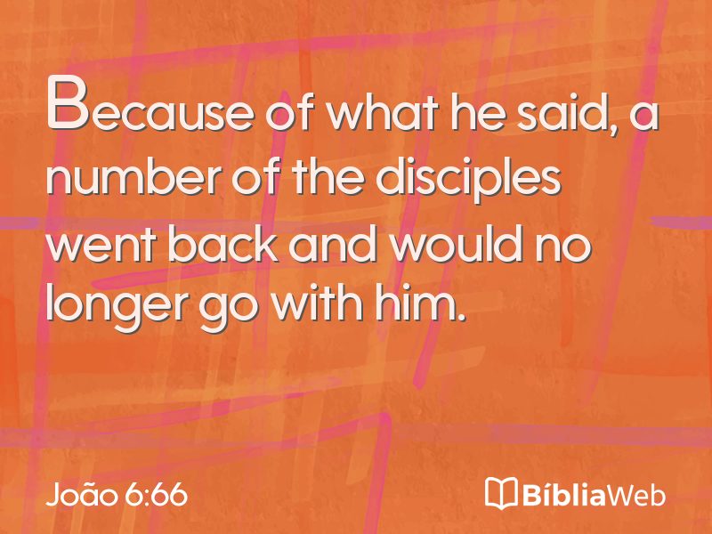 João 6:66 em imagem para compartilhar