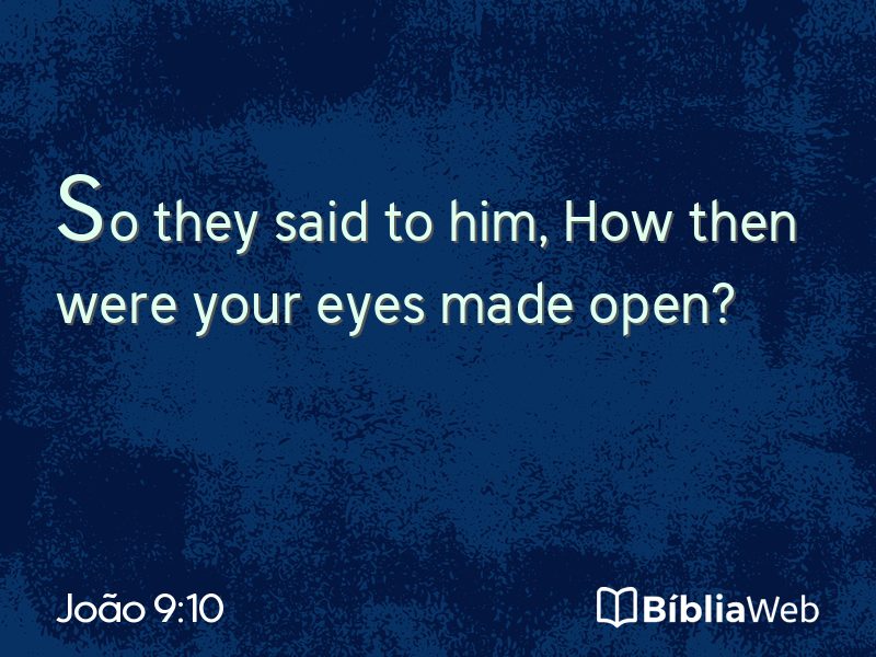 João 9:10 em imagem para compartilhar