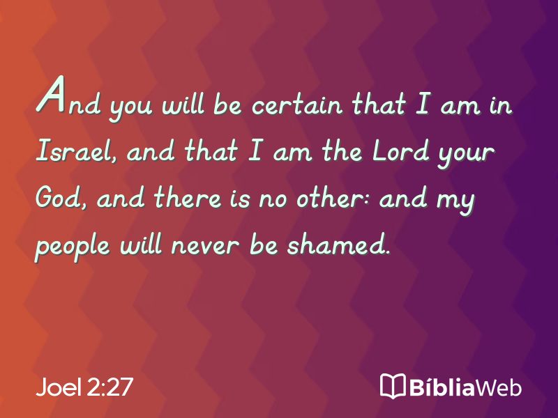 Joel 2:27 em imagem para compartilhar