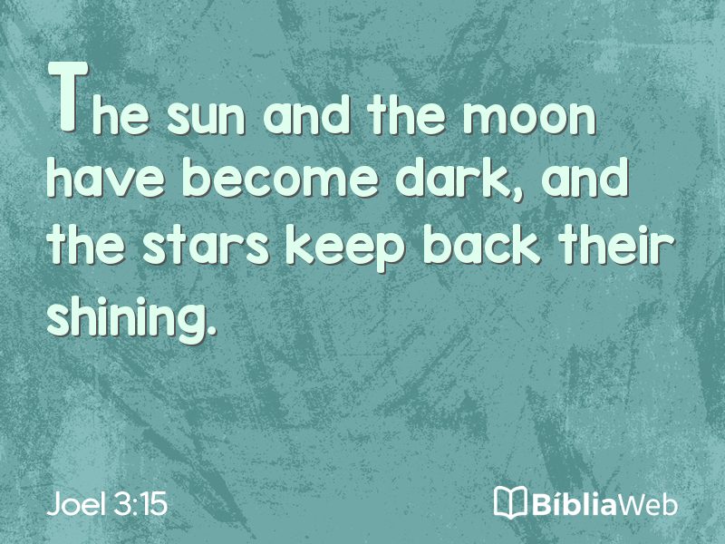 Joel 3:15 em imagem para compartilhar