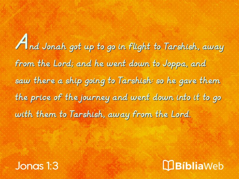 Jonas 1:3 em imagem para compartilhar