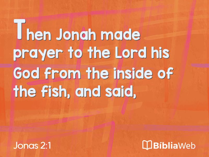 Jonas 2:1 em imagem para compartilhar