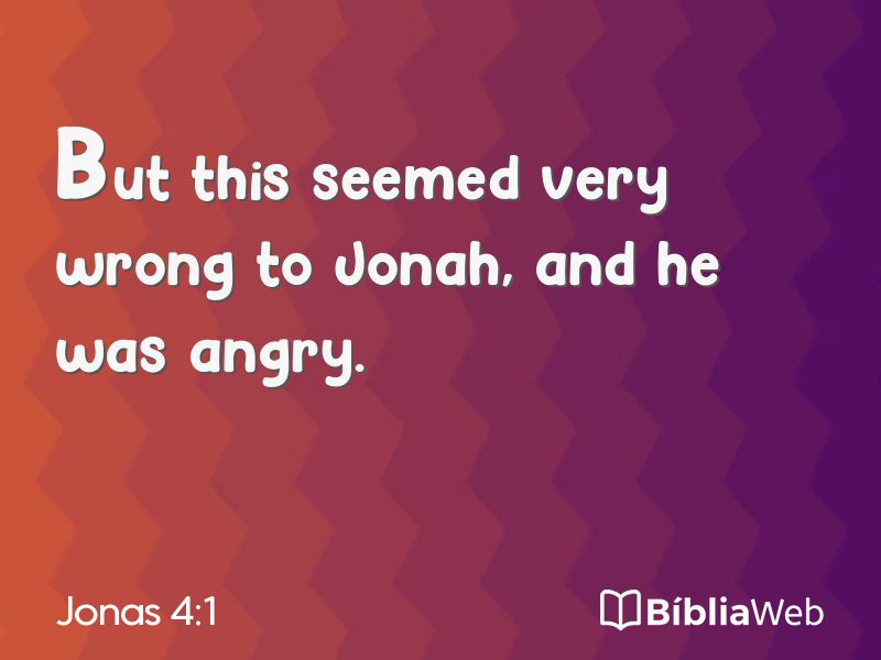 Jonas 4:1 em imagem para compartilhar