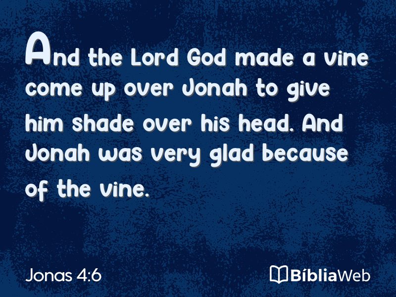 Jonas 4:6 em imagem para compartilhar