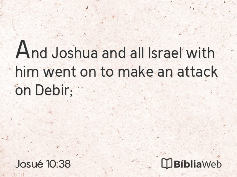 Josué 10:38 em imagem para compartilhar