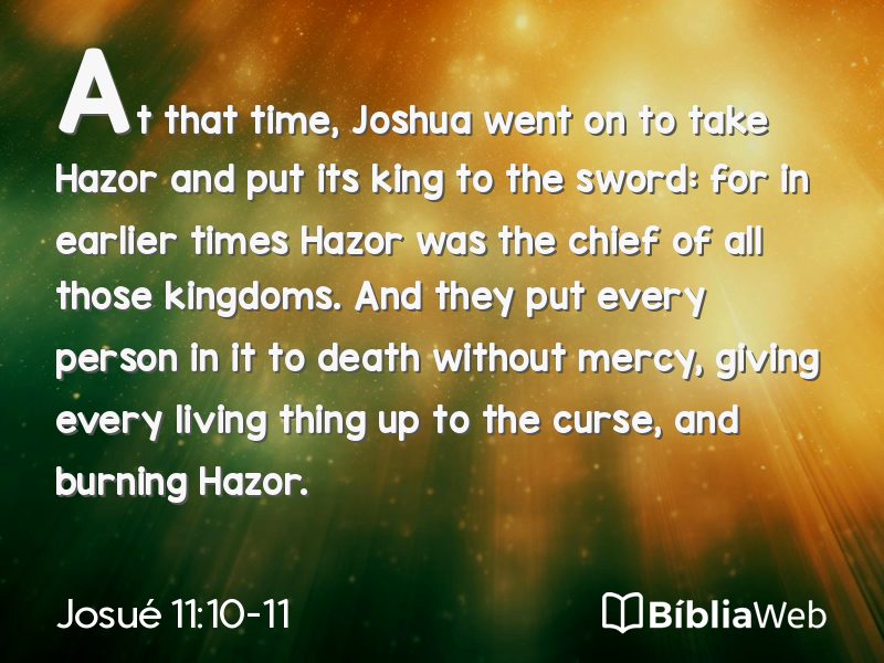 Josué 11:10-11 em imagem para compartilhar