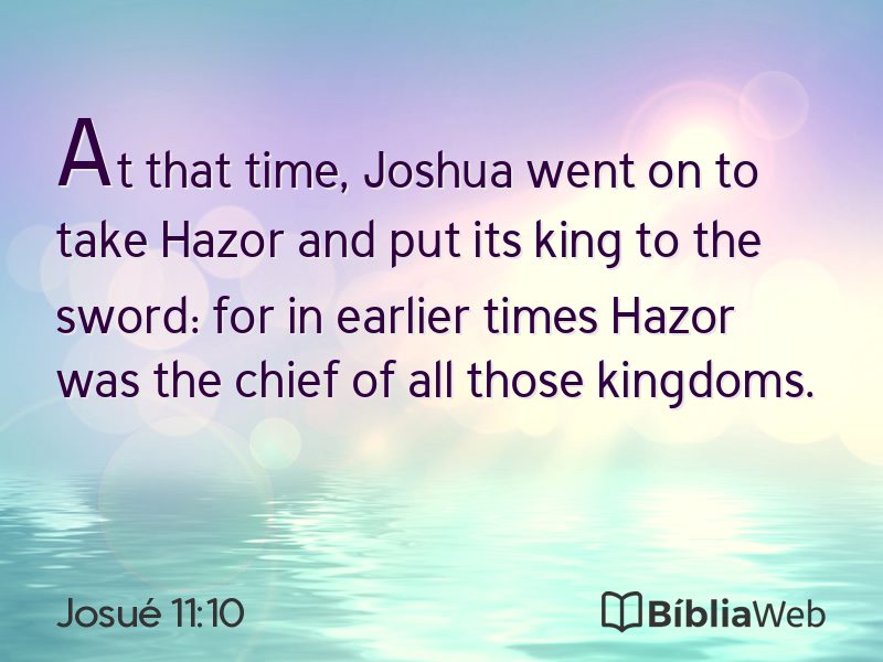 Josué 11:10 em imagem para compartilhar