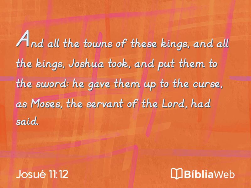 Josué 11:12 em imagem para compartilhar