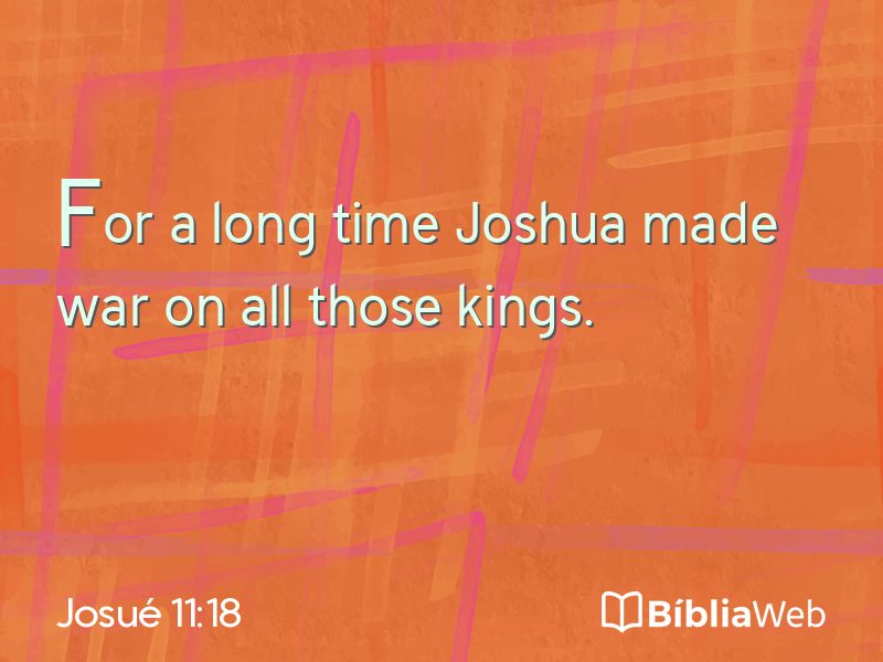 Josué 11:18 em imagem para compartilhar