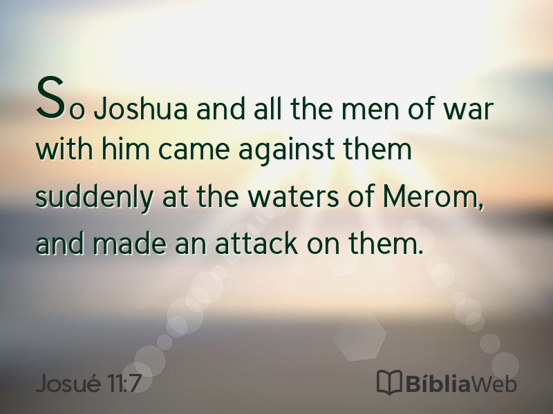 Josué 11:7 em imagem para compartilhar