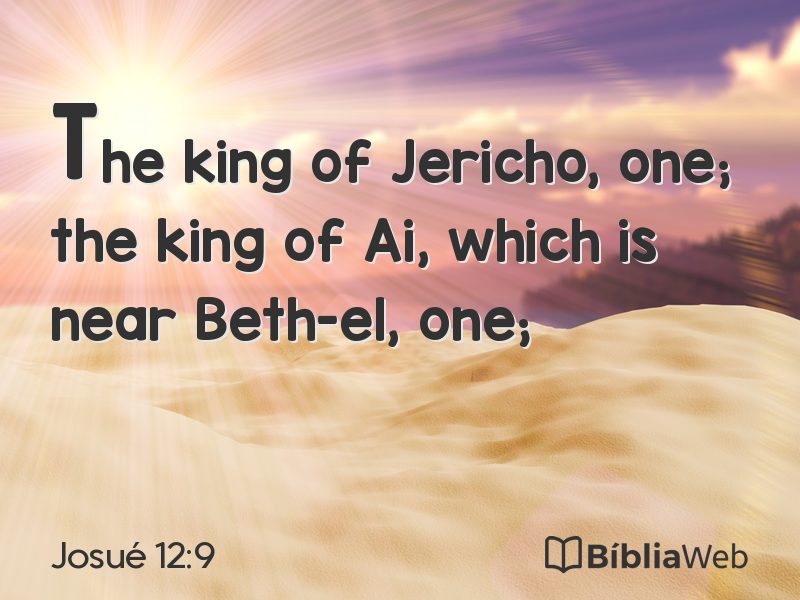 Josué 12:9 em imagem para compartilhar