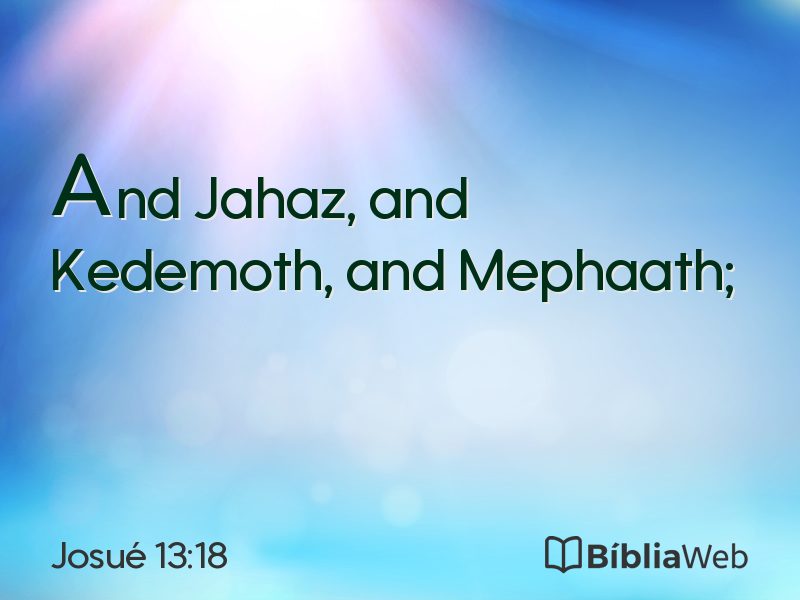 Josué 13:18 em imagem para compartilhar