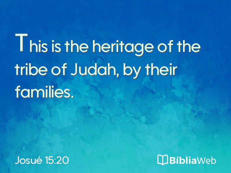 Josué 15:20 em imagem para compartilhar