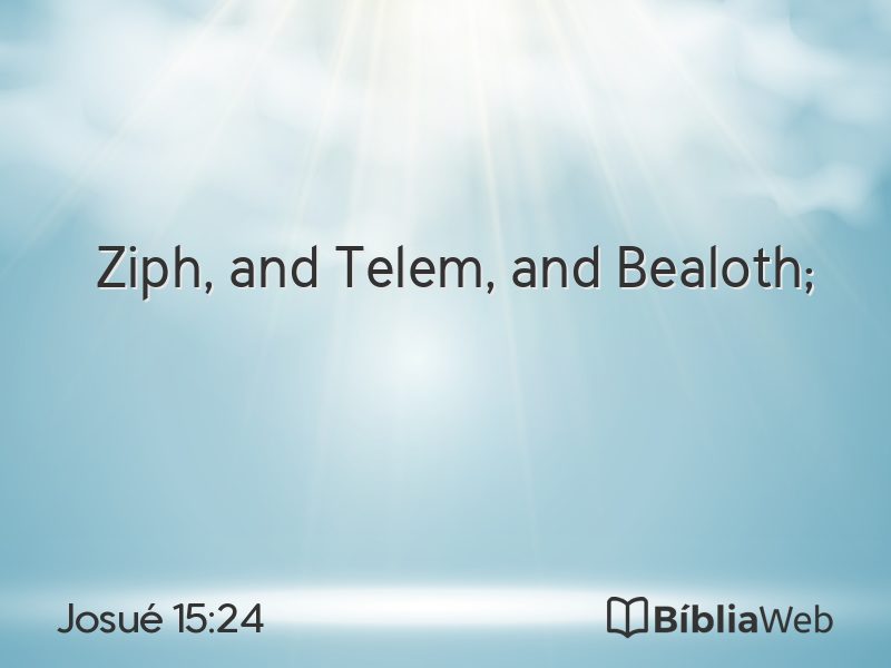 Josué 15:24 em imagem para compartilhar
