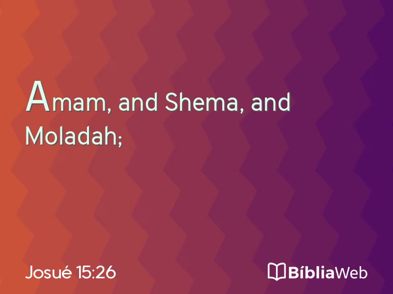 Josué 15:26 em imagem para compartilhar