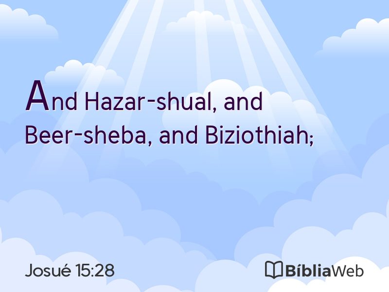 Josué 15:28 em imagem para compartilhar