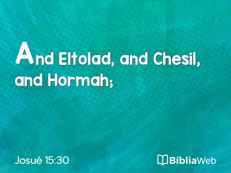 Josué 15:30 em imagem para compartilhar