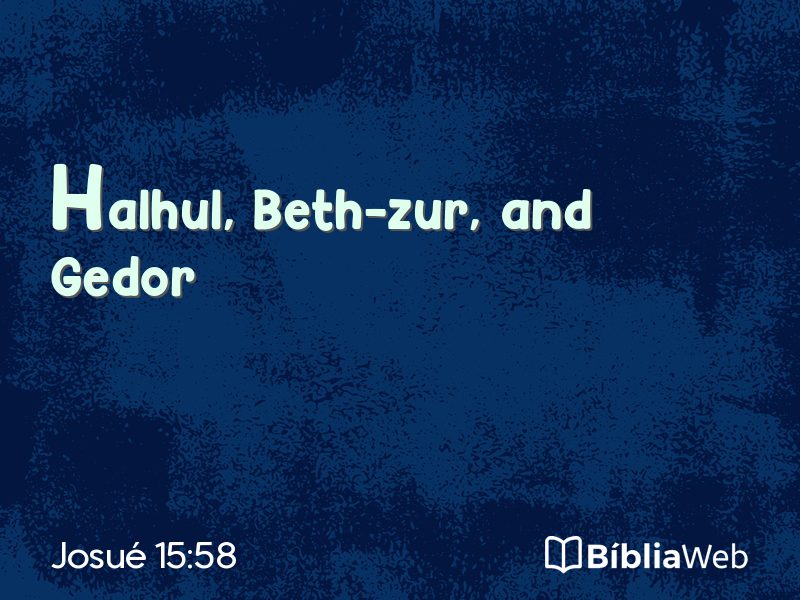 Josué 15:58 em imagem para compartilhar