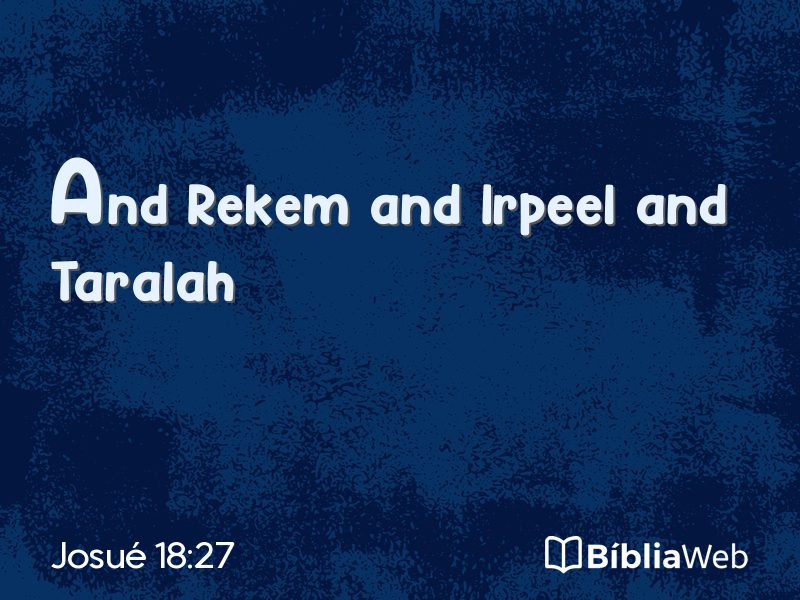 Josué 18:27 em imagem para compartilhar