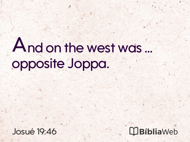 Josué 19:46 em imagem para compartilhar
