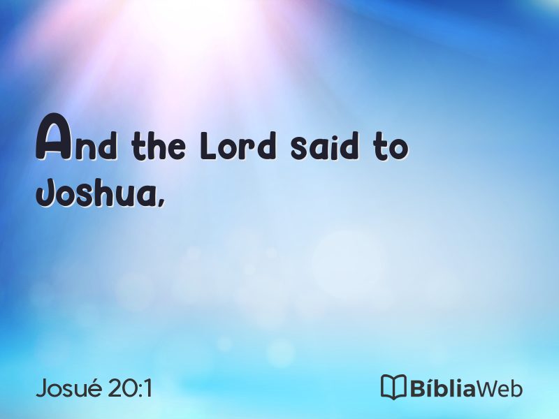 Josué 20:1 em imagem para compartilhar