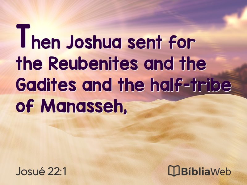 Josué 22:1 em imagem para compartilhar