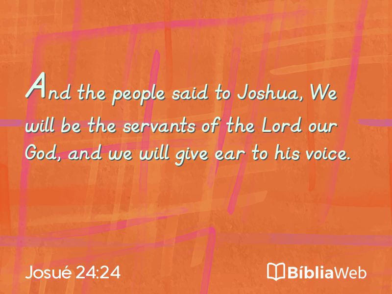 Josué 24:24 em imagem para compartilhar