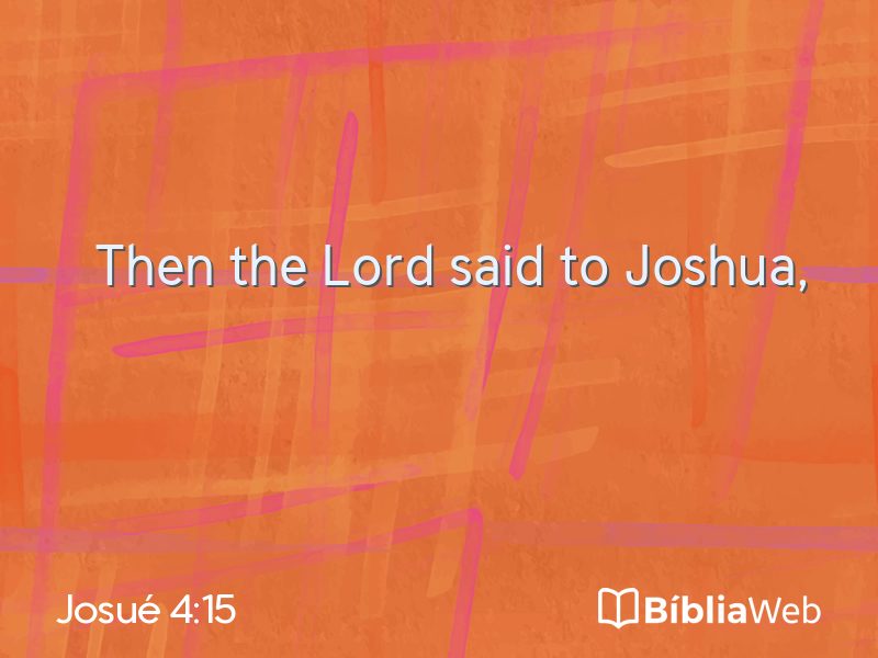 Josué 4:15 em imagem para compartilhar