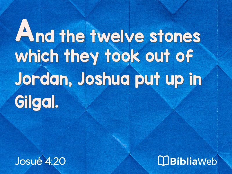 Josué 4:20 em imagem para compartilhar