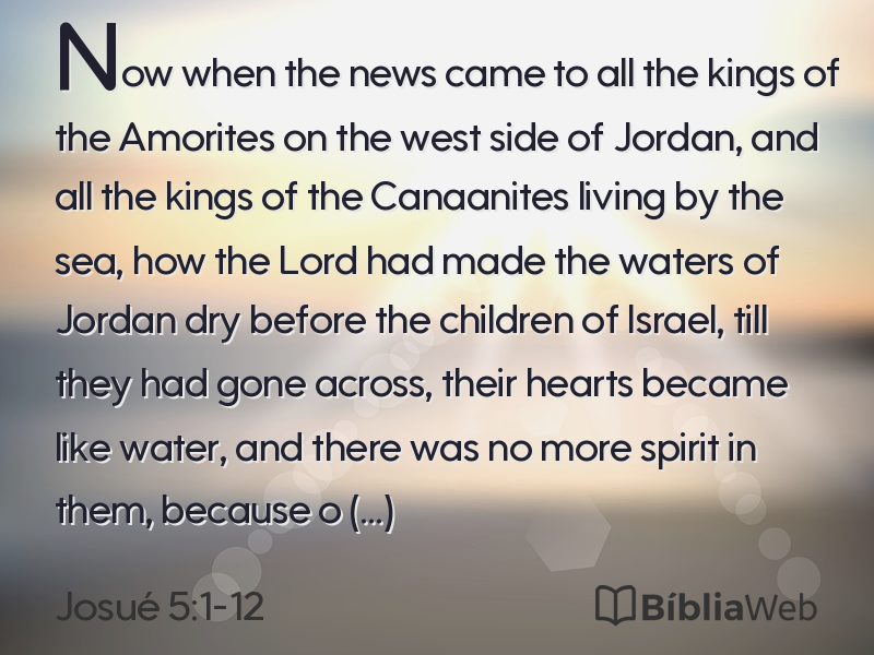Josué 5:1-12 em imagem para compartilhar