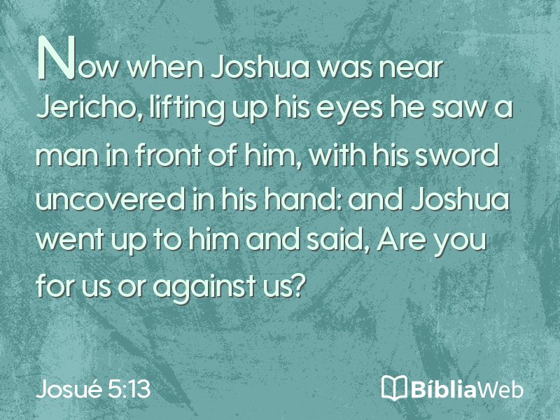 Josué 5:13 em imagem para compartilhar