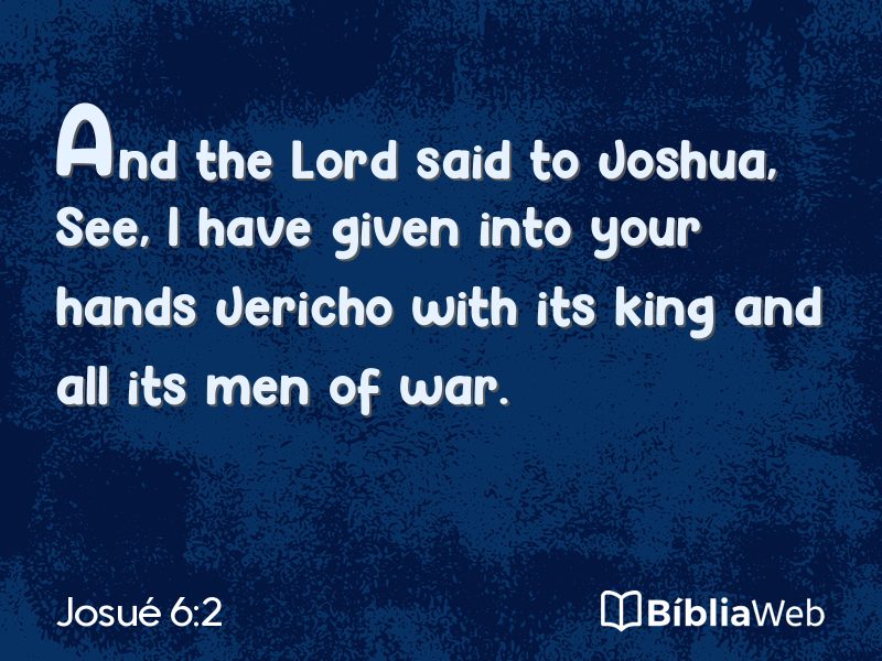 Josué 6:2 em imagem para compartilhar