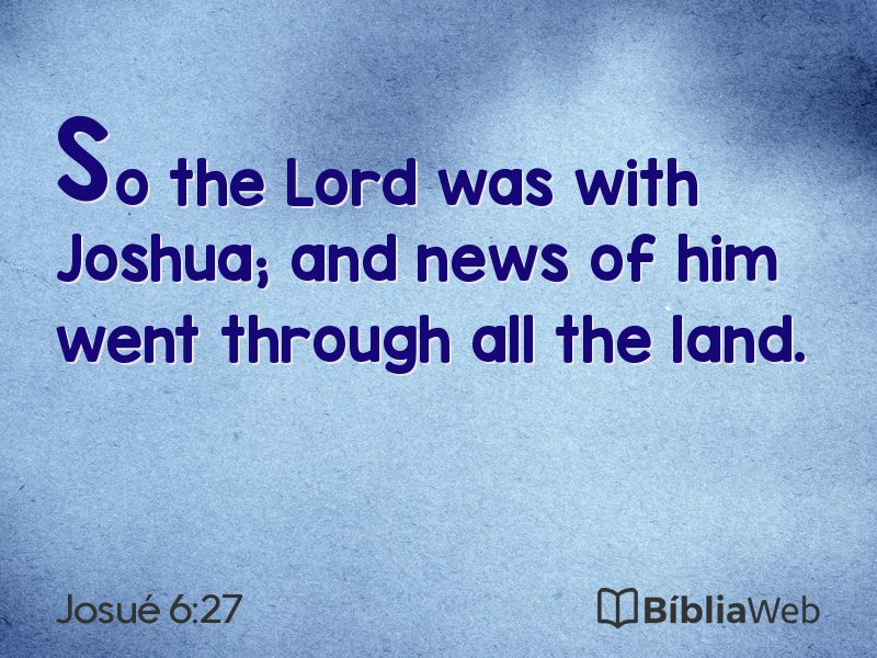 Josué 6:27 em imagem para compartilhar