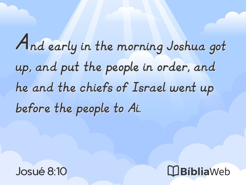 Josué 8:10 em imagem para compartilhar