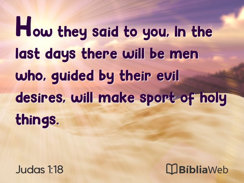 Judas 1:18 em imagem para compartilhar