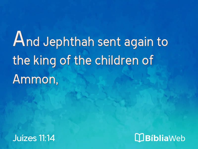 Juízes 11:14 em imagem para compartilhar