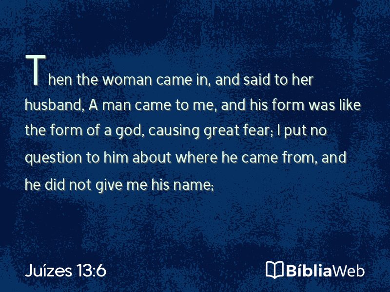 Juízes 13:6 em imagem para compartilhar